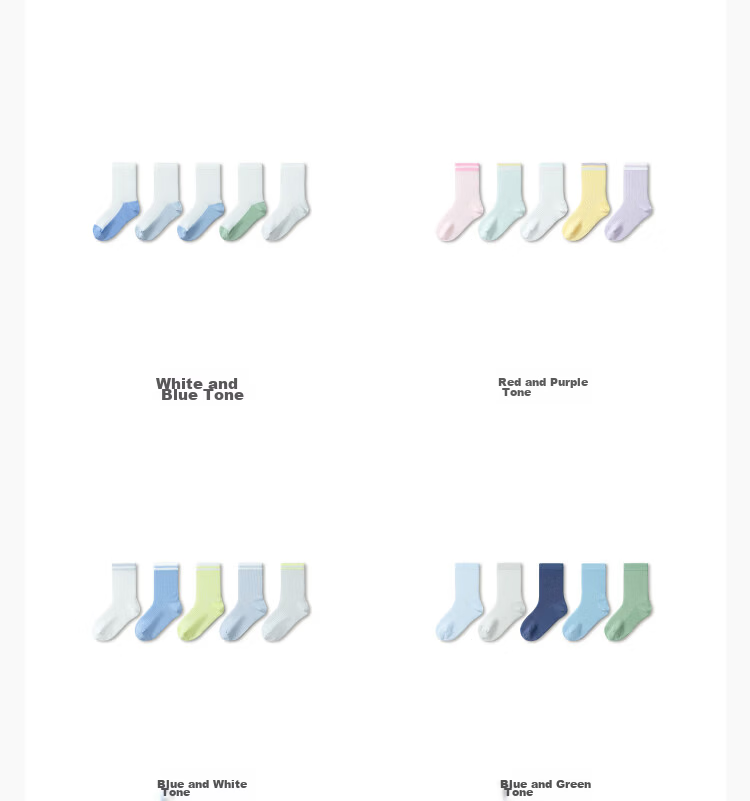 Balabala Kids Socks Summer Mesh Breathable Boys Girls Short Socks Soft Cotton Elastic Comfortable 5 Pairs Pack 38