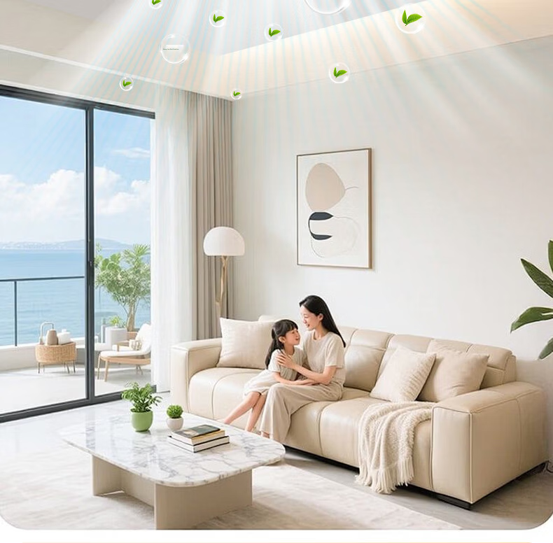 Great Wall LED Bladeless Ceiling Fan Light Modern Minimalist Living Room Bedroom Ceiling Fan Lamp Zhongshan Lighting 2