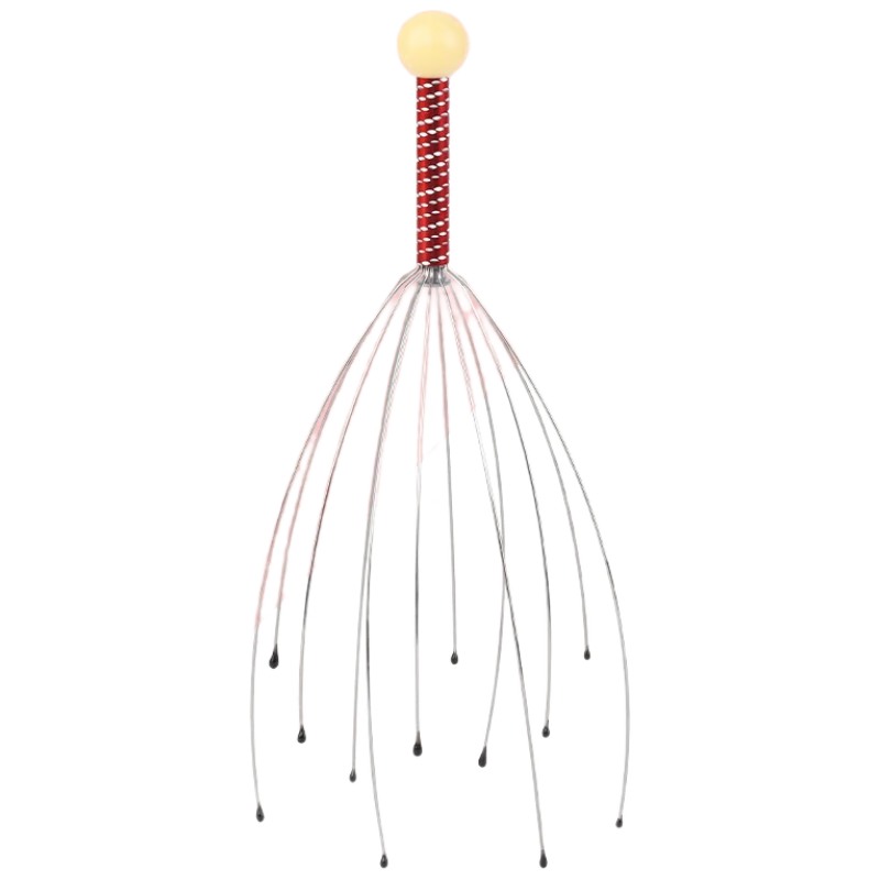 TaTanice Octopus Head Massager Soul Extractor Claw Head Scratcher Acupressure Scalp Massager with Five Fingers