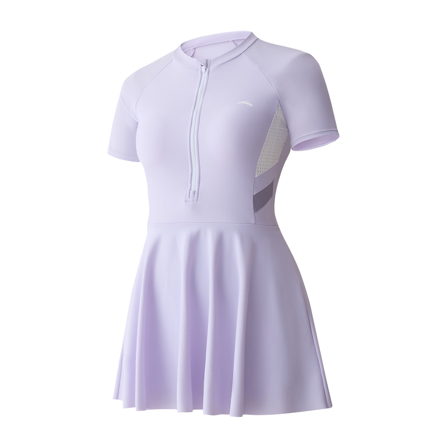 ANTA Women's One-Piece Conservative Slimming Swimsuit Dress Purple M