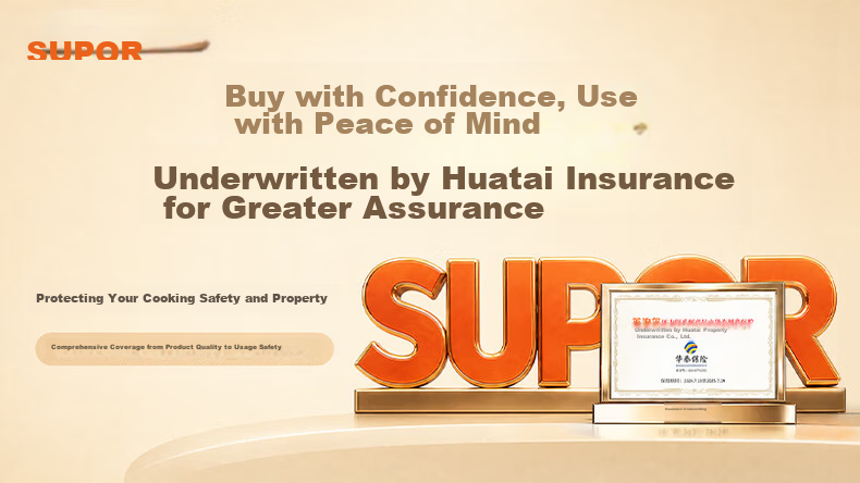 SUPOR Pressure Cooker, 304 Stainless Steel, 24cm, 100KP High Pressure Safe Explosion-Proof, Compatible with Induction Cooker, YW243FB1 1