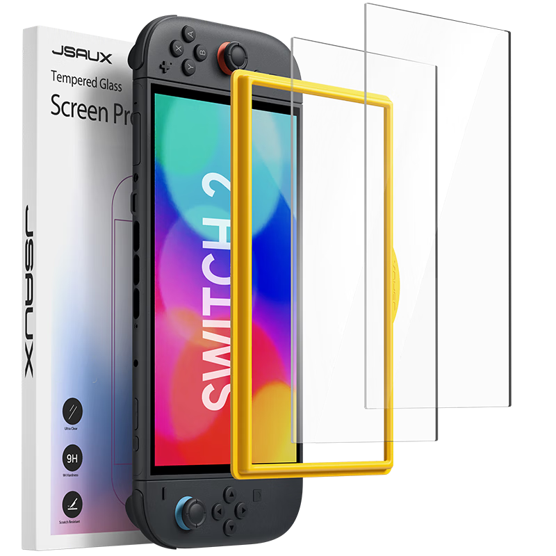 JSAUX Switch 2 Full Protective Case Soft Silicone Hard Shell Cover for Nintendo Switch 2 NS2 All-in-One Console Storage Box Accessories