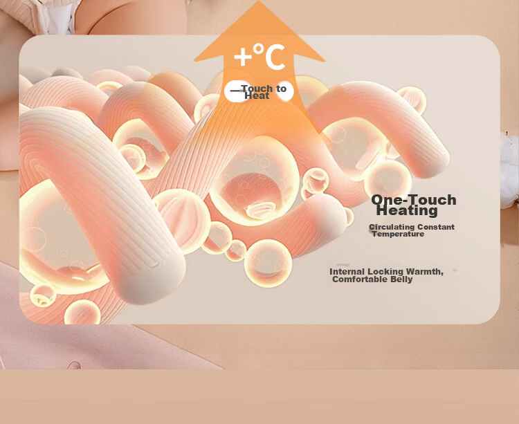 Aibao Baby Heating Pad Warm Belly Wrap 0-6 Months Infant Colic Relief Smart Constant Temperature White Moonlight S865 6