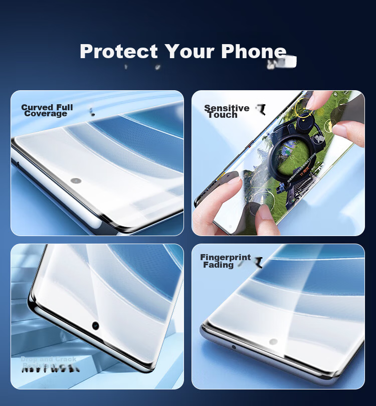 KOOLIFE Tempered Glass Screen Protector for Xiaomi Redmi Note 13 R Pro, Full Coverage Ultra-Thin HD Film, Shatterproof Anti-Fingerprint Protective Film for Xiaomi Redmi 13 R Pro Smartphone 3