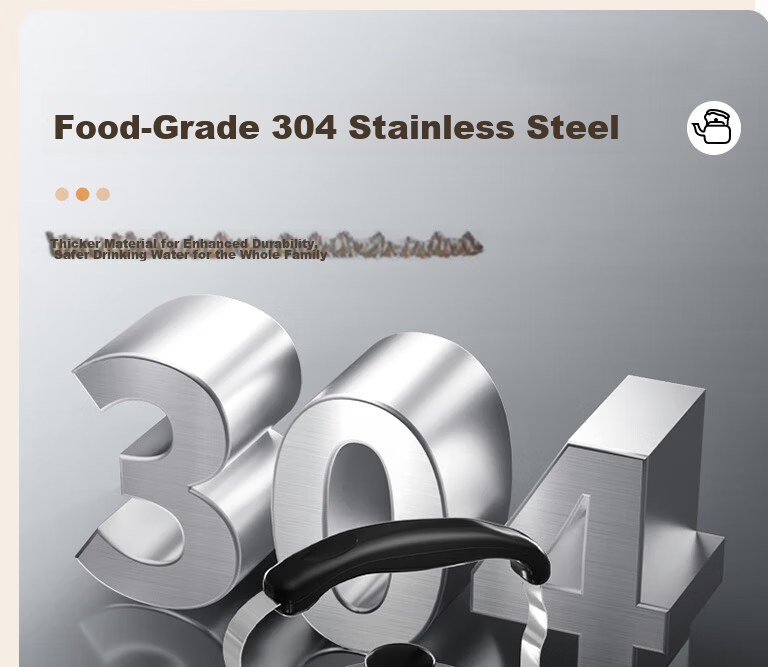 SUPOR Stylish Mingyin 304 Stainless Steel 5L Kettle Gas Stove Flame Special SS50Q1 Whistling Kettle 5