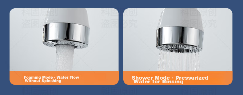 KEGOO Kitchen Faucet, Sink for Washing Vegetables And Dishes, Balcony Laundry Basin, Splash-Proof, Dual-Use Hot And Cold Water, All-Copper Body, K2022 13