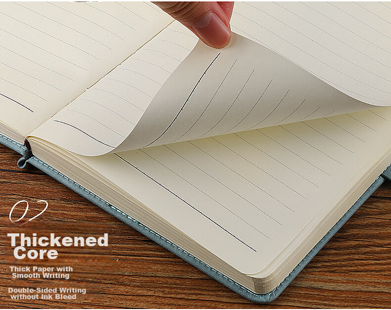 A5 Thickened 280-Page Vintage Leather Notebook Business Journal Work Diary Meeting Notes Office Stationery Customizable 12