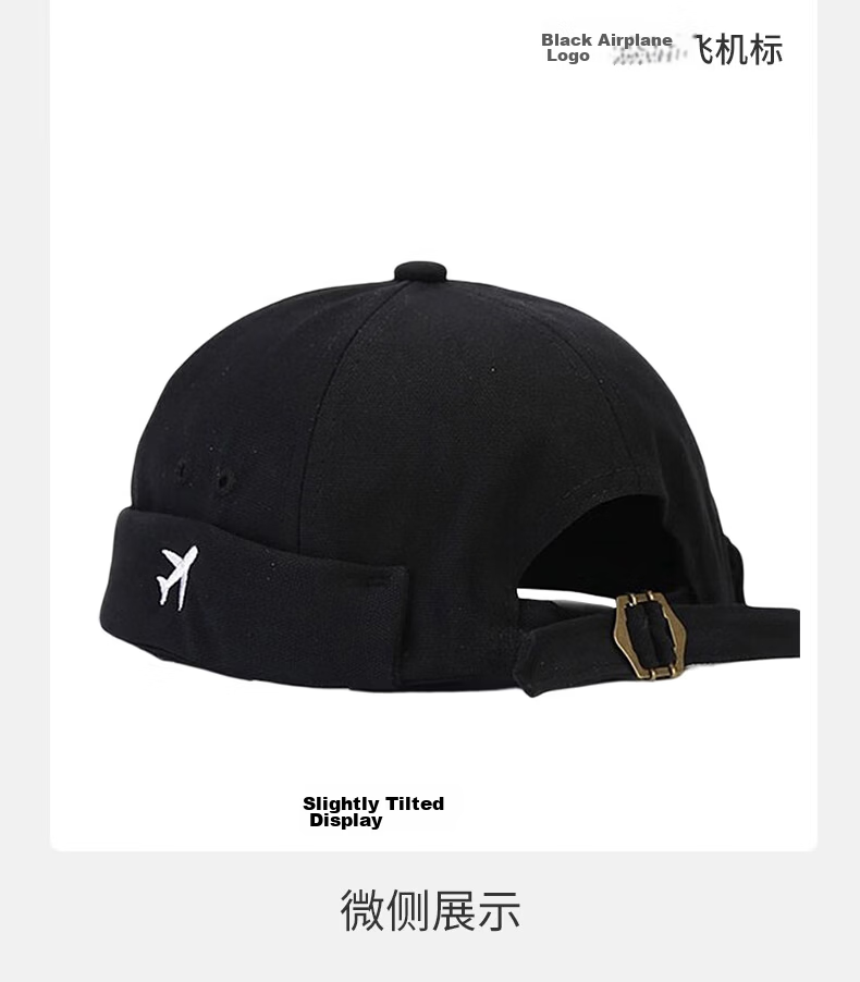 GLO-STORY Vintage Denim Newsboy Cap Unisex Street Hip-Hop Plain Flat Cap 14