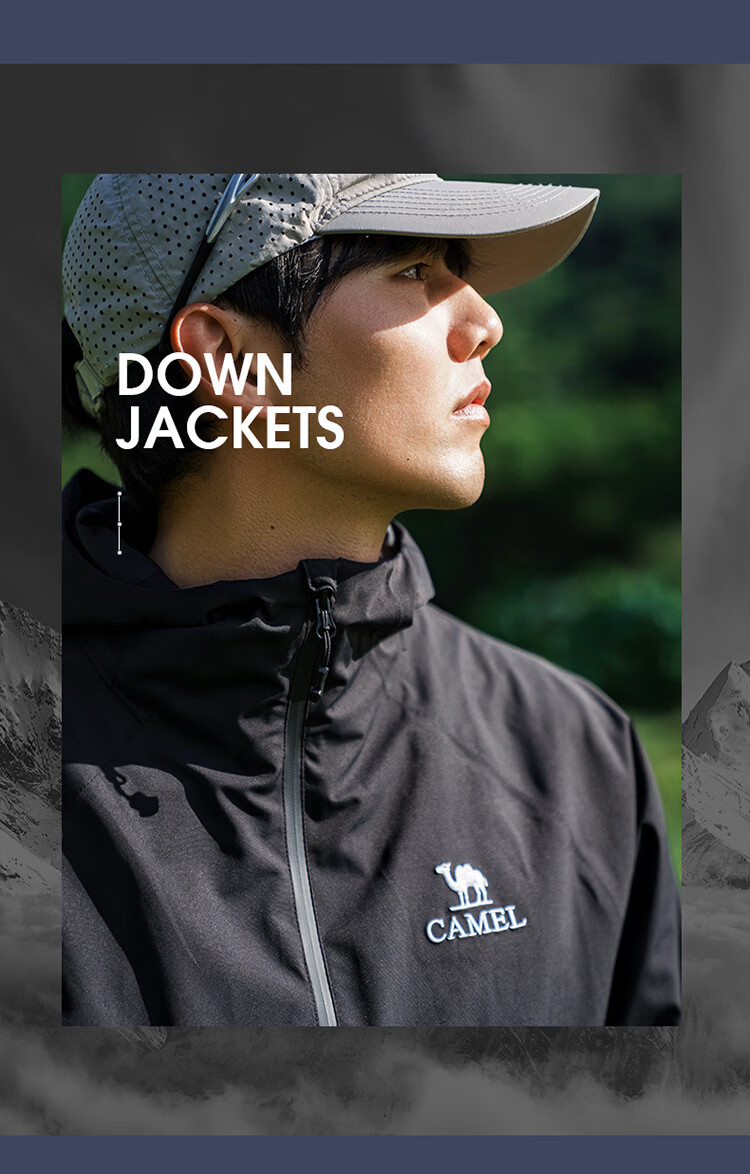 CAMEL [Dilireba's Style] Outdoor Hardshell Jacket for Men And Women, Unisex Style, Triple Protection Mountaineering Coat B001 39
