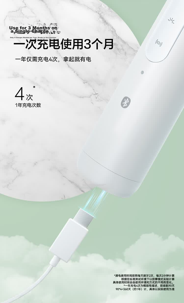 Hongmeng Smart Choice Libode Electric Toothbrush Sonic Toothbrush Youyang 2 Long Battery Life Adult Student Model Birthday Gift for Boyfriend Girlfriend Starry Night Black Compatible with Huawei Smart 13