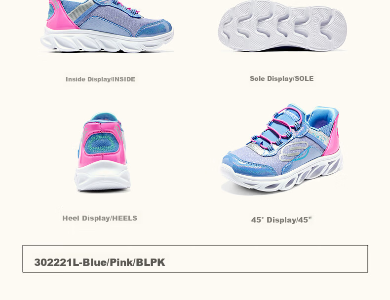 Skechers Children's Slip-On Shoes, Kids' Running Shoes, Autumn Children's Shoes, Boys' Sneakers, 403840L 21