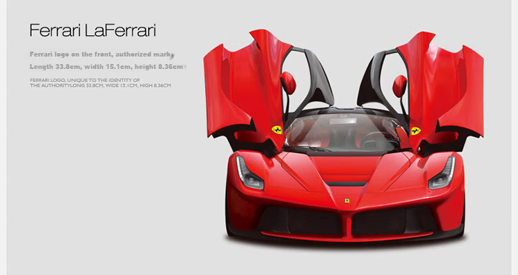 Rastar Remote Control Car Model, Children's Toy Car, USB Charging Ferrari FXXK, 1:14 Scale Red 79260, New Year Gift 6