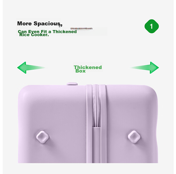 Bromen Bags Large Capacity Luggage Trolley Travel Suitcase Password Lock Business Student Checked Bag 20 Plus Blue 11