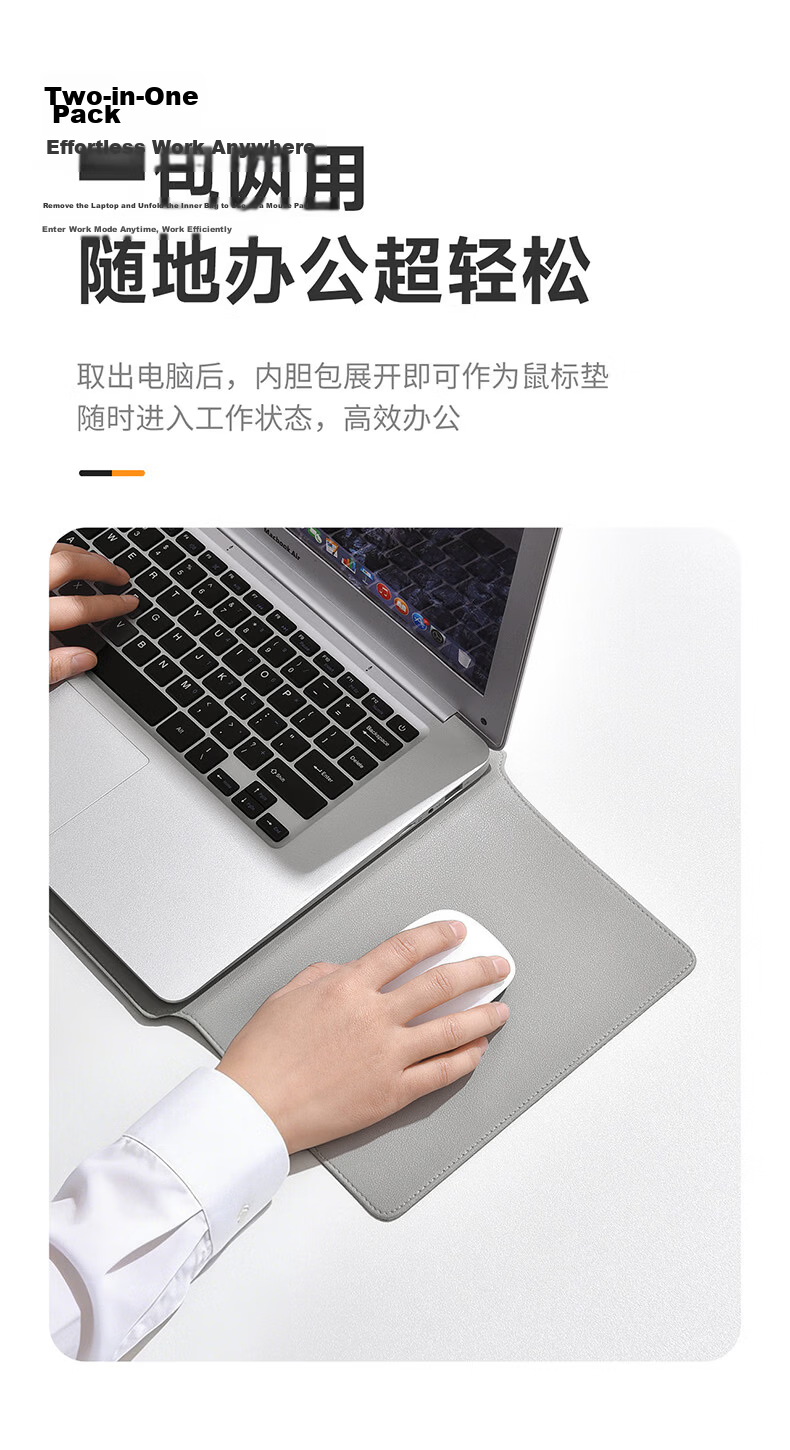 Milooky MacBook Laptop Sleeve Compatible with MacBook Neo/Pro 13-inch Leather Case Air 13.6 Protective Cover 6