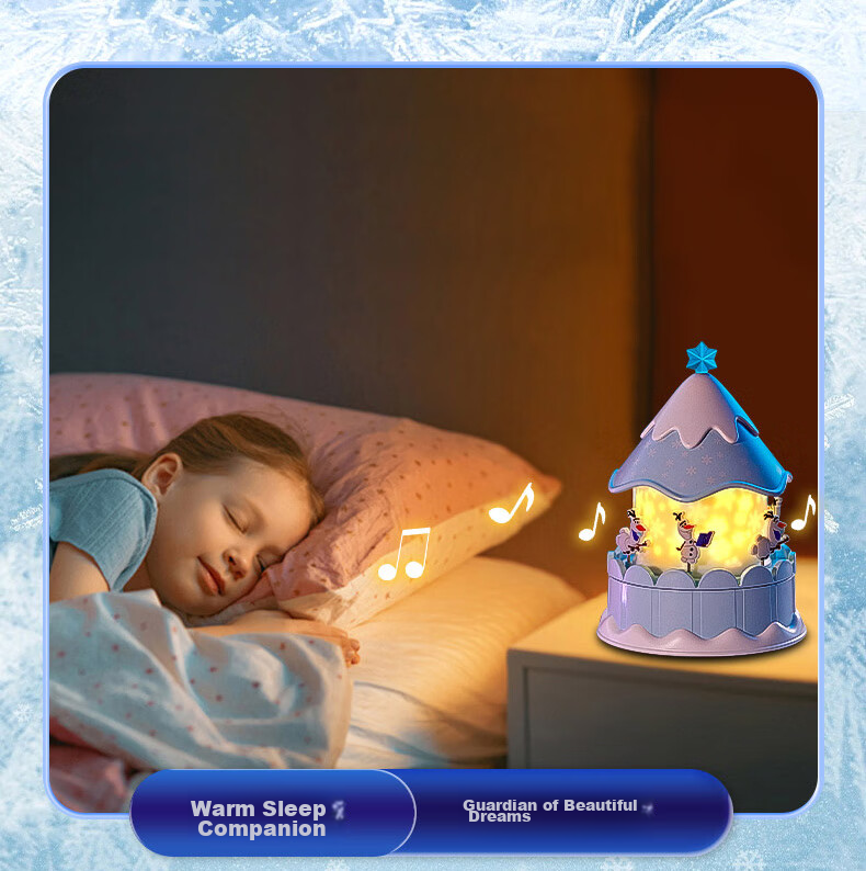 Disney Elsa Princess Starry Sky Projection Lamp Children's Toy Girl's Birthday Gift for Ages 7-14 Music Box Elsa 12 20