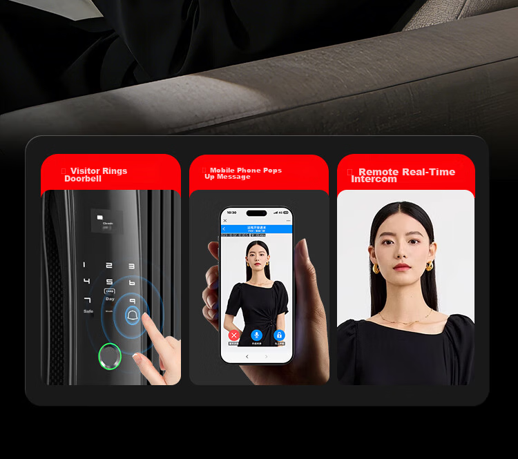 YINGDIAN R5 Fingerprint Lock, Smart Door Lock, Password Lock for Guesthouses And Apartments, Anti-Theft Entrance Door Lock, Intelligent Lock, High-End Electronic Lock for Home Use 20