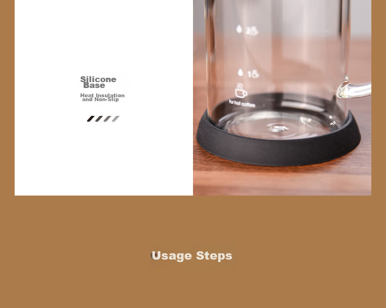 CLITON Glass French Press Coffee Maker Home Coffee Machine Coffee Filter Cup French Press Brewer 14