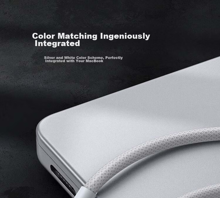 UGREEN 140W Magnetic Fast Charging Cable for Apple MacBook, Magsafe 3 Power Cable, Type-C to T-shaped Connector, 2m, Silver 20