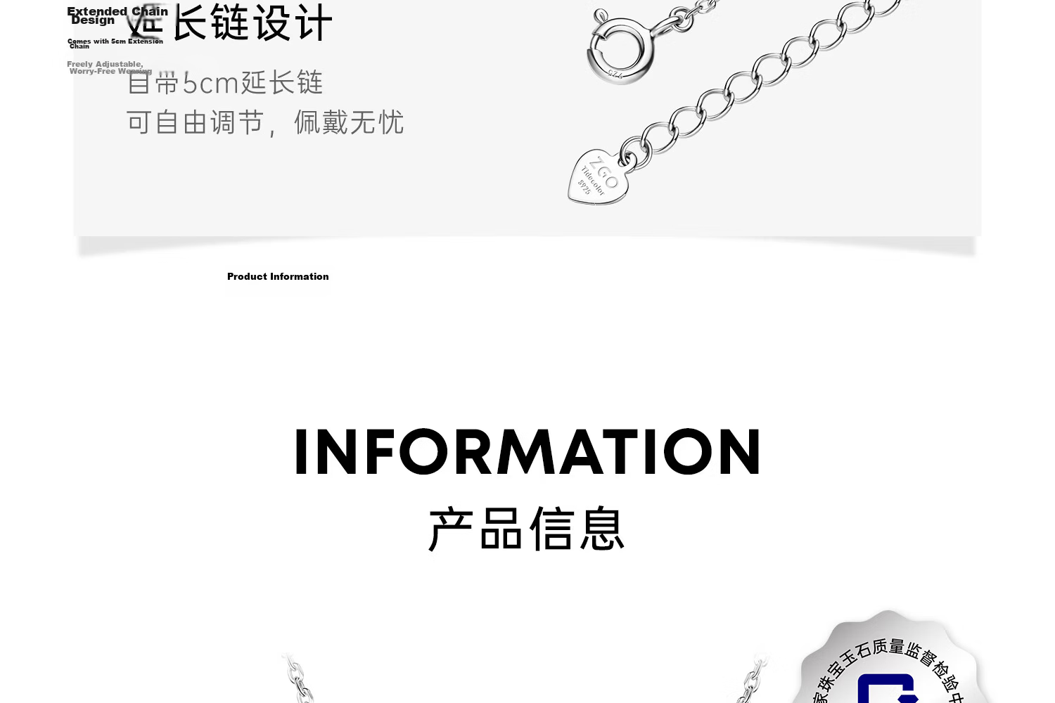 ChaoSeHui Hello Kitty Sterling Silver Necklace for Women Luxury Birthday Gift Girlfriend Qixi Valentine's Day Gift 3223 19