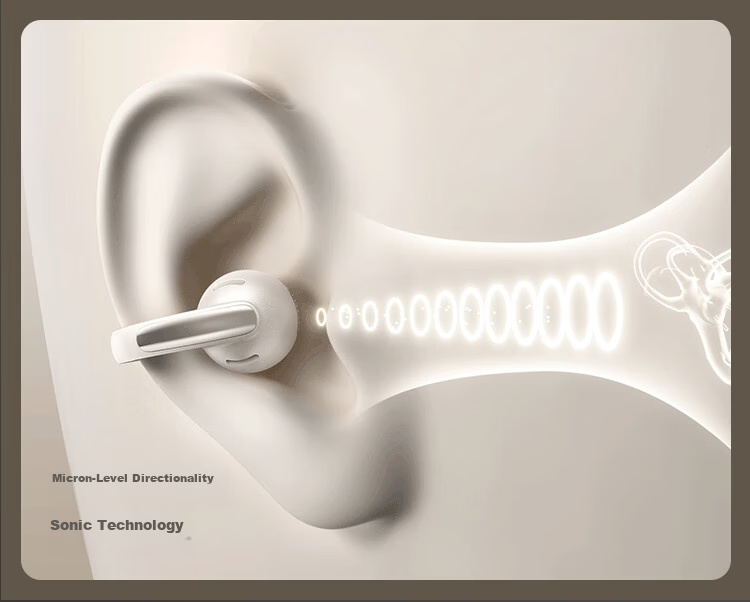 BASEUS MC1 AI Translation Bluetooth Headphones, Clip-On Open-Style Non-In Small Cloud Air Conduction Sports Call Noise Reduction, Suitable for Apple And Huawei Phones 16