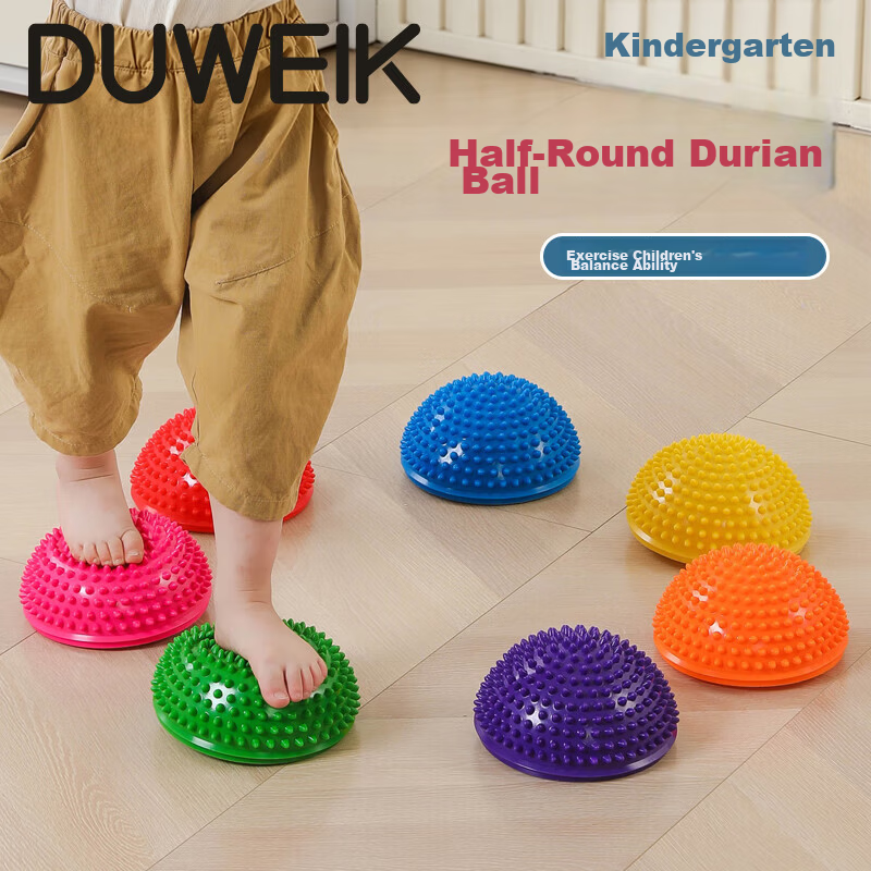 Duweike Yoga Balance Ball Small Wave Speed Ball Foot Massage Sensory Training Children's Game Team Building Set of Three