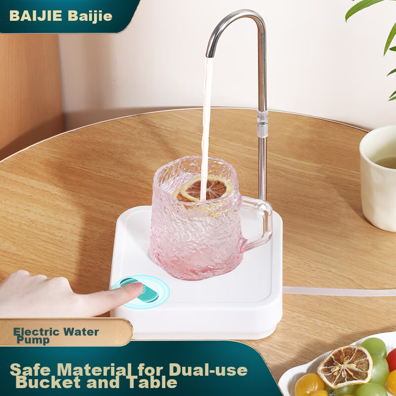 Baijie Electric Water Pump Stainless Steel Dual-Use Water Dispenser for Bottled Water