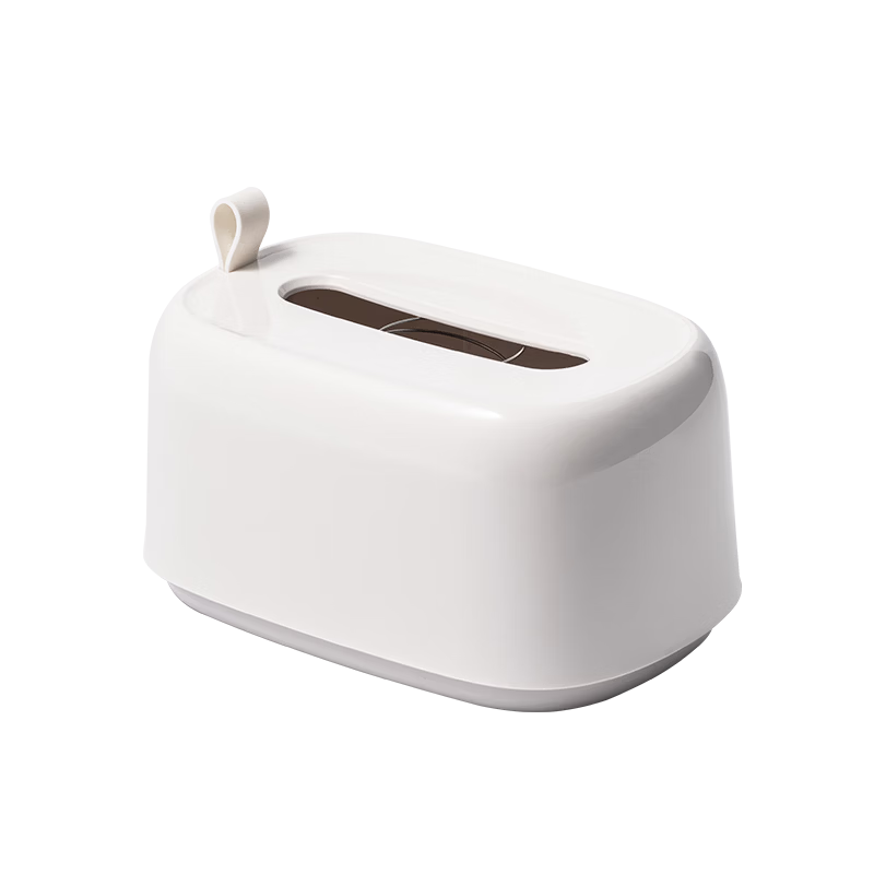 Deli INS Style Upgraded Spring Living Room Dining Table Tissue Box Home Coffee Table Napkin Holder White