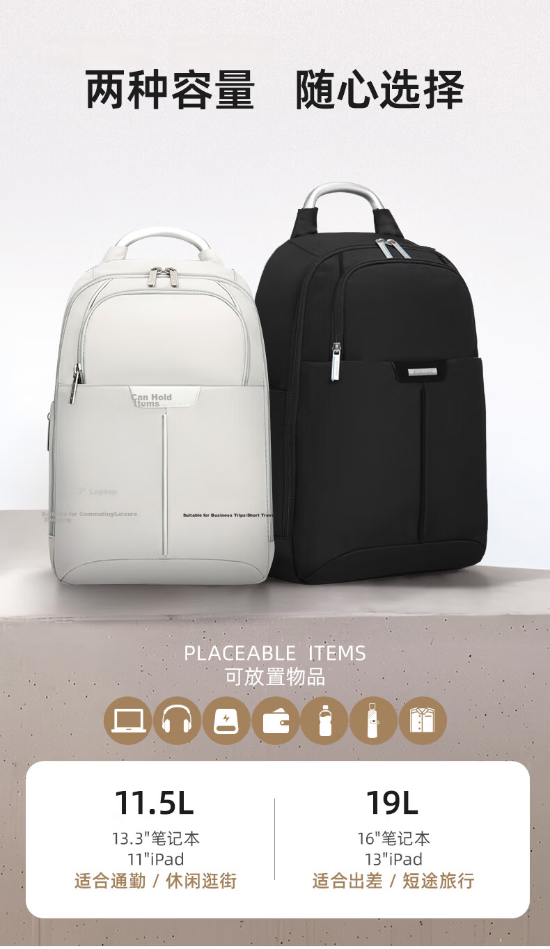 Samsonite Women's 13-inch Laptop Backpack Commuter Small Travel Casual School Bag Birthday Gift 7