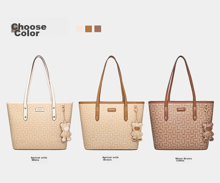 Aokang Women's New Fashion Chic Tote Bag Versatile Large Capacity Shoulder Bag Practical High-End Birthday Gift for Girlfriend 14