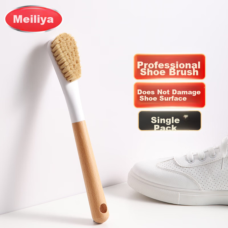 Meiliya Long Handle Toilet Floor Brush Hard Bristle Scrubbing Brush Tile Bathroom Floor Cleaner No Dead Angle