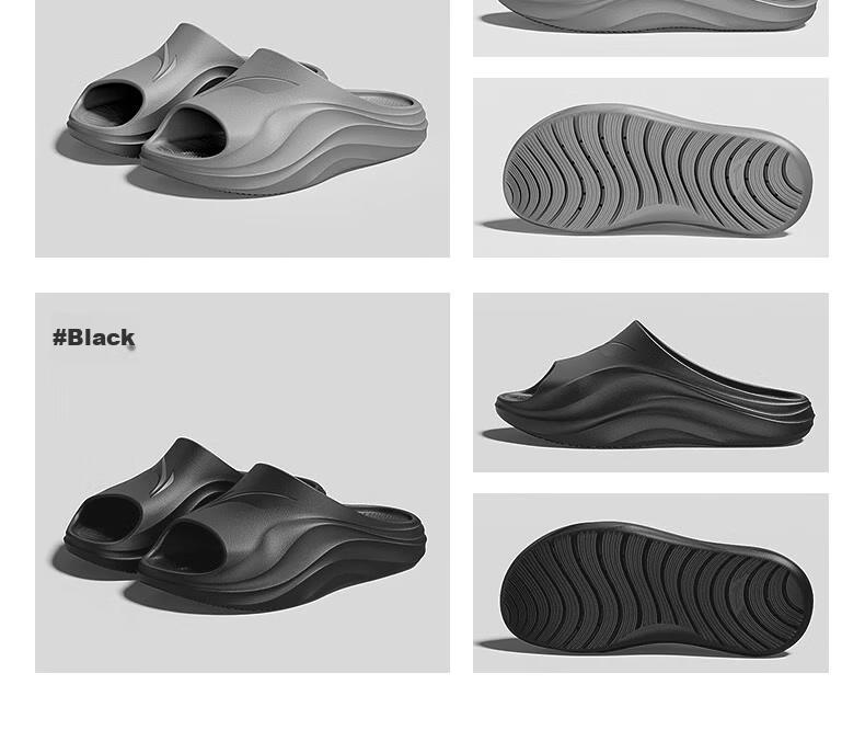 Li-Ning Sports Slippers for Men And Women, Beach Breathable Comfortable Sandals, Indoor And Outdoor Non-Slip Odor-Resistant Swimming Slippers for Casual Wear 37