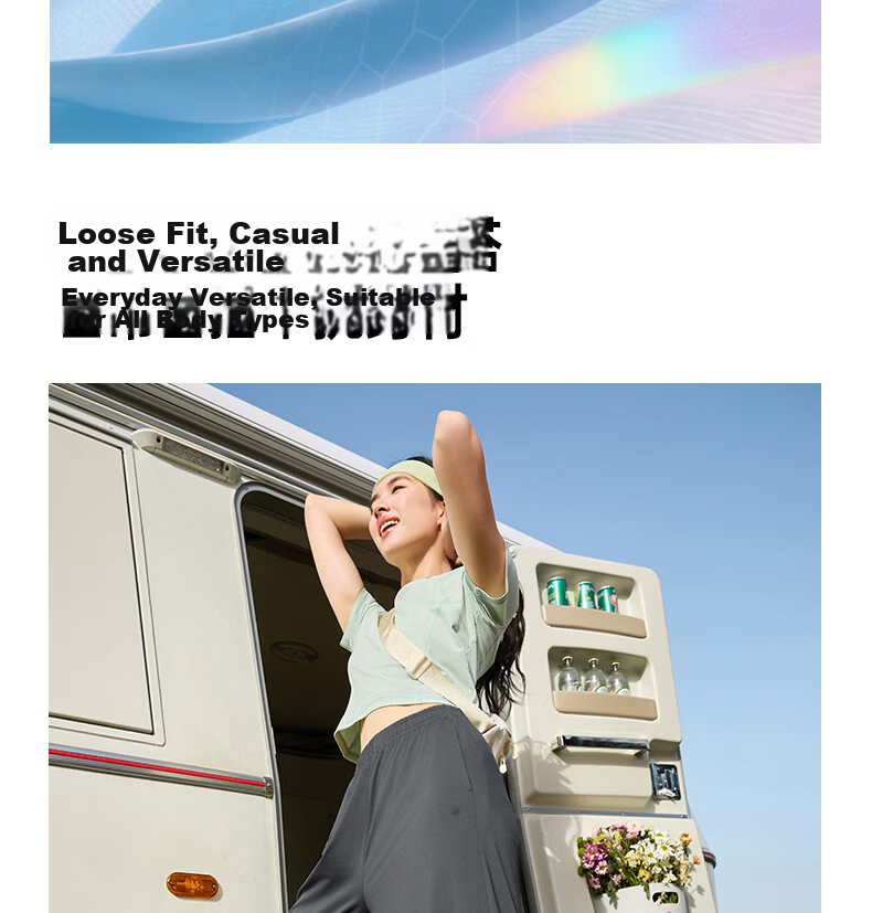 361° Women's Sports Pants Spring Summer Quick-Dry Casual Straight-Leg Loose Ice Silk Sun Protection Pants 662614703-3 9