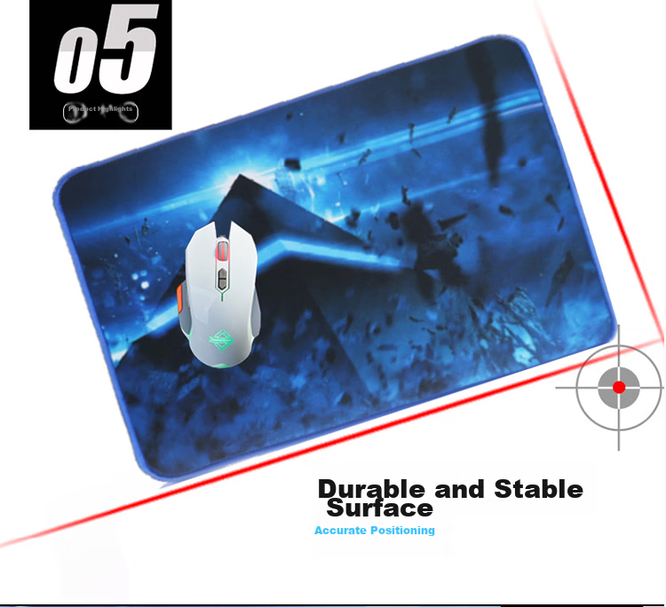 Lingshe Mouse Pad, 320*240*3mm Medium Size, Thickened, for Gaming And Office Use, Computer Desk Mat, Precision Edge Locking, Washable, LS-07 Barrier Gree 8