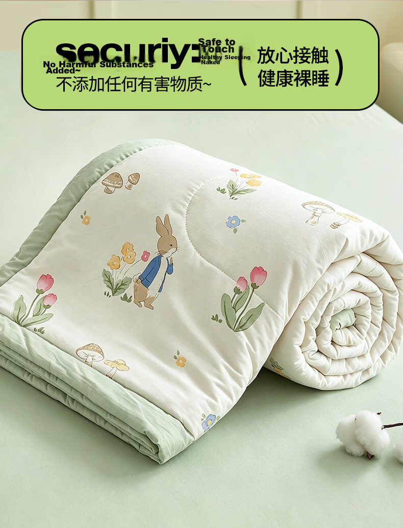 Wuyinliangpin Cotton Summer Quilt, 100% Xinjiang Cotton, Cooling Air Conditioning Comforter, 220*240cm 7