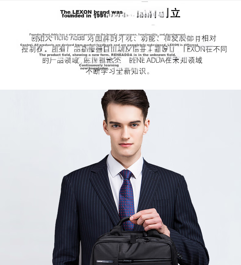 LEXON Backpack for Men, 15.6/16 Inch Business Laptop Bag, Double-Layer Backpack, Casual Schoolbag, Gift 4