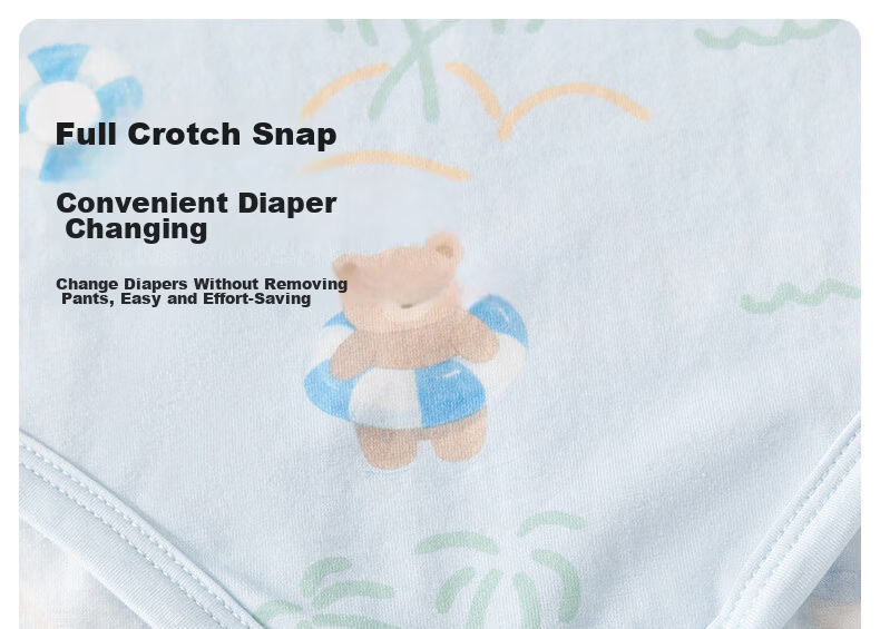 Happy Little Bear Summer Thin Molded Romper Baby Antibacterial Mite-Resistant Triangle Bodysuit Infant Class A Sleeveless Jumpsuit 16