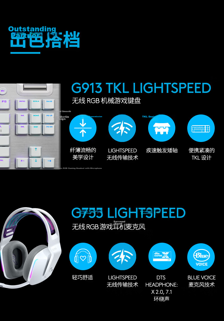 G G304/G304X Wireless Gaming Mouse Lightweight Portable FPS Delta Valorant Essential CS2 G304 Green 11