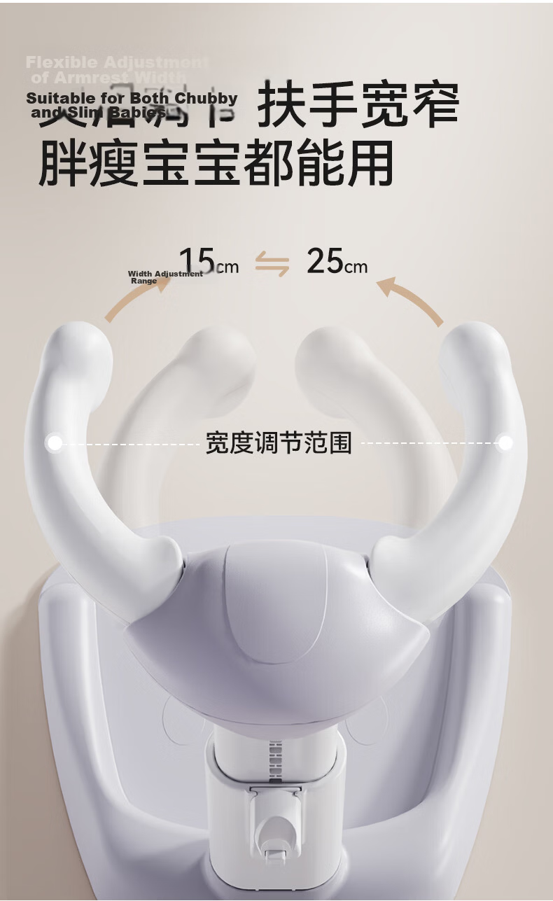 October Crystals Baby Standing Bath Support 360° Wrap Stable Anti-Tip Bathing Aid for Babies 6