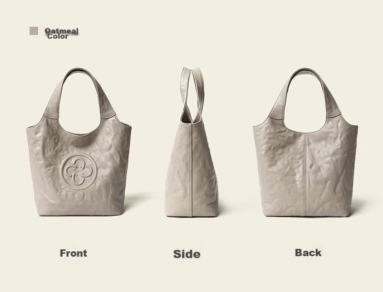 CASSILE Celebrity Style Vegetable Tanned Cowhide Tote Bag Women Luxury Handheld Crossbody Bag Birthday Qixi Festival Gift 58