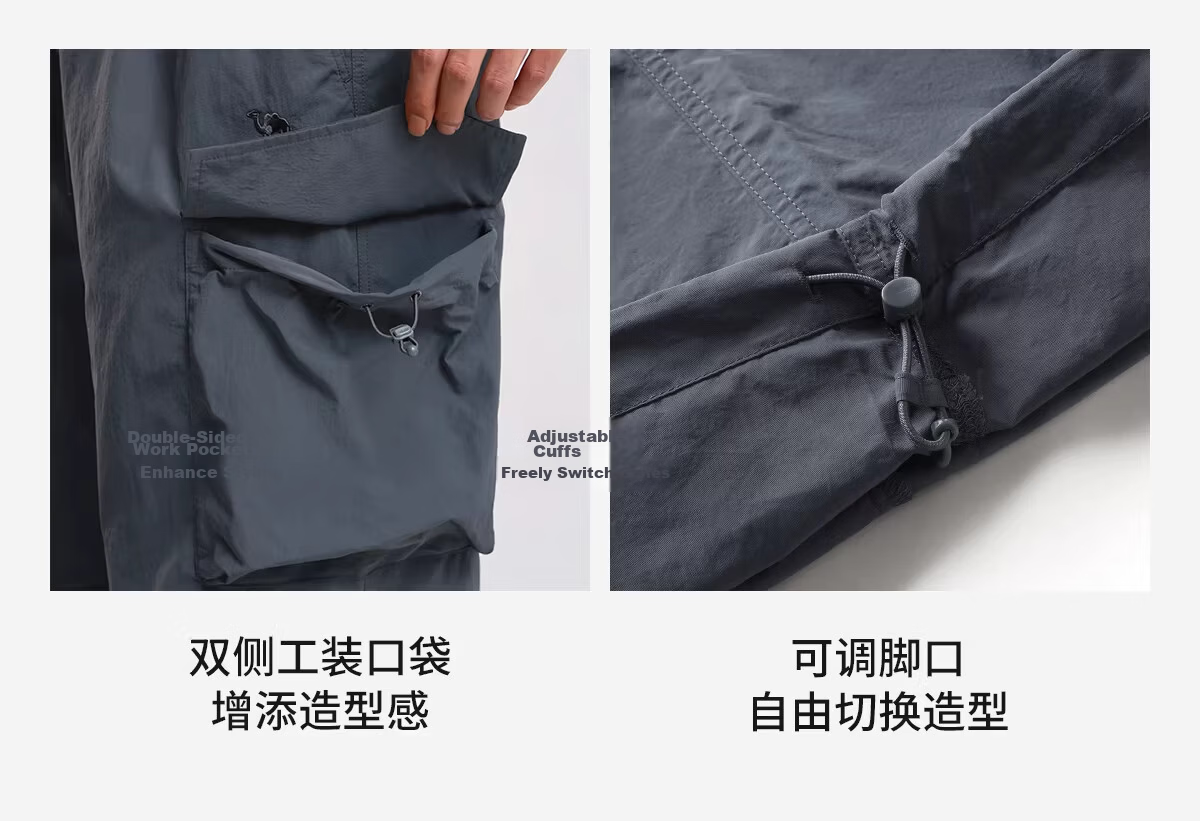 CAMEL Outdoor Quick-Dry Tactical Pants Men 26 Spring Summer Cooling Breathable Moisture-Wicking Sun-Protective Hiking Mountaineering Work Pants 9086 15