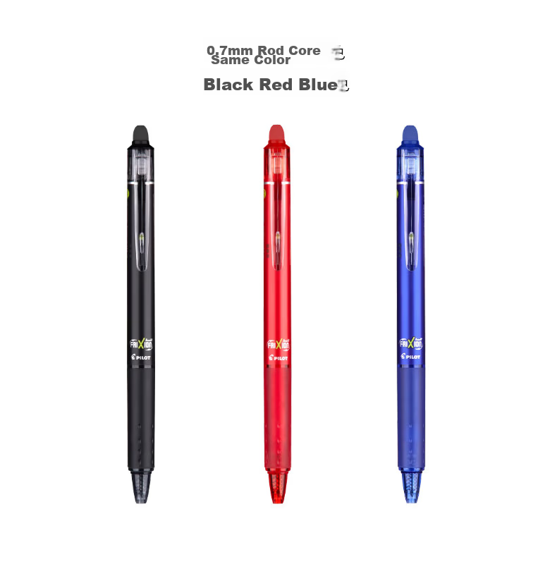 PILOT Retractable Erasable Gel Pen, Bullet Tip Signing Pen, Temperature-Controlled Erasable Ink Pen, Study Stationery Set LFBK-23EF+BLS 0.5mm Blue 1 Pen + 3 Refills 16