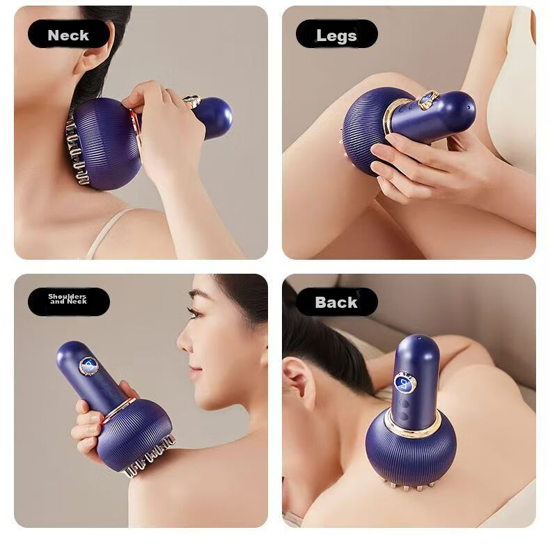 KONKA Electric Meridian Brush Abdominal Massager Sweat Detox Massage Device Abdominal Slimming Neck Shoulder Waist Back Full Body Fat Burning Heat Therapy Birthday Gift for Men and Women Parents 11