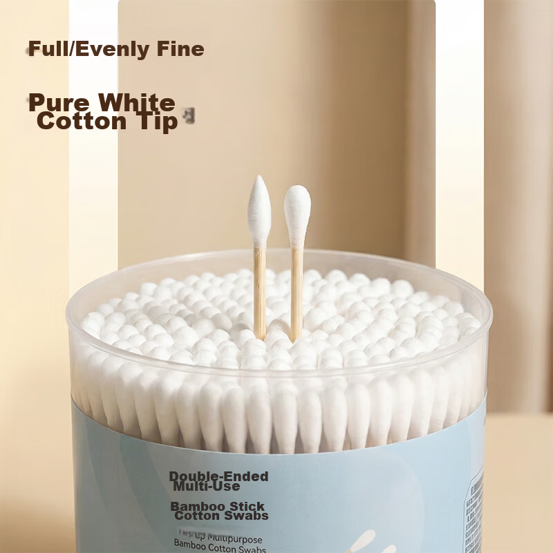 JD Original Black Double-Ended Spiral Cotton Swabs, 800 Tips/400 Pieces (200 Tips*2 Jars), Ear Cleaning Cotton Swabs 4