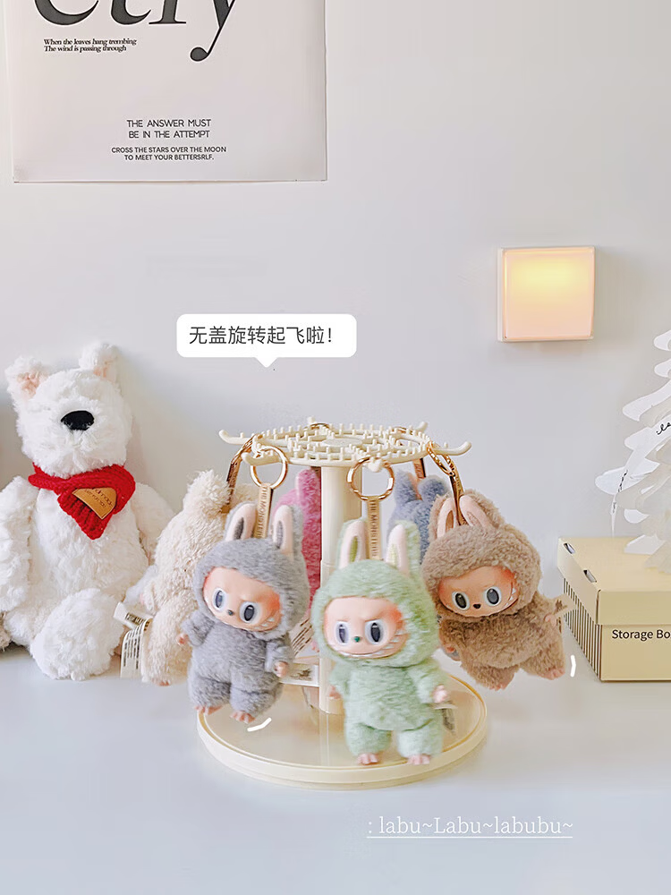 EACHY Blind Box Display Case, Transparent Dust-Proof Storage Box for Figurines And Toys, Labubu Pop Mart Display Case - Large Size 13
