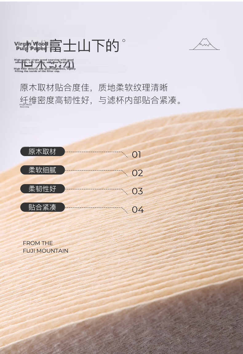 HARIO Original Imported V60 Pour-Over Coffee Filter Paper, Filter Mesh, Filter Bag, Coffee Maker Filter Paper, Bagged, 110 Pieces, Size 01 5