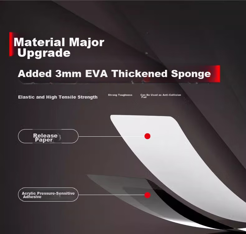 3M EVA Foam Double-Sided Tape Foam Adhesive Wall Mount Nail-Free Thickened Fixing Tape No Drilling 20x60mm (30 Pieces) - Black 5