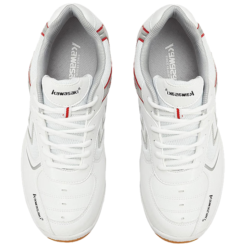 KAWASAKI K-003 Unisex White Badminton Shoes Non-Slip Wear-Resistant Sports Training Sneakers Size 35
