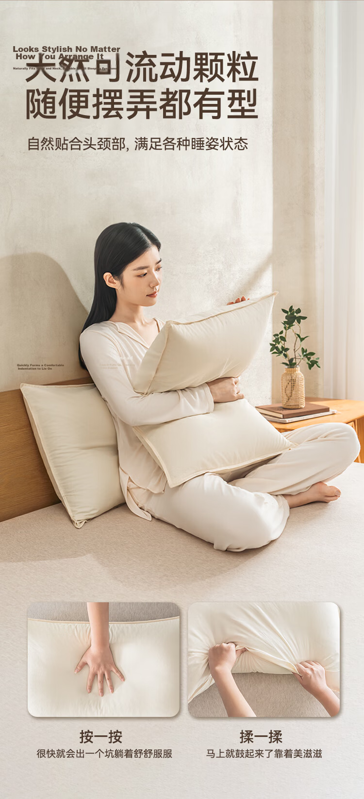 JD Original Xiao Jin Qiao Gold Label Model, 100% Buckwheat Hull Filling, Adjustable Height Herbal Pillow, Recommended by Purchase And Sales Department, Single Pack 7