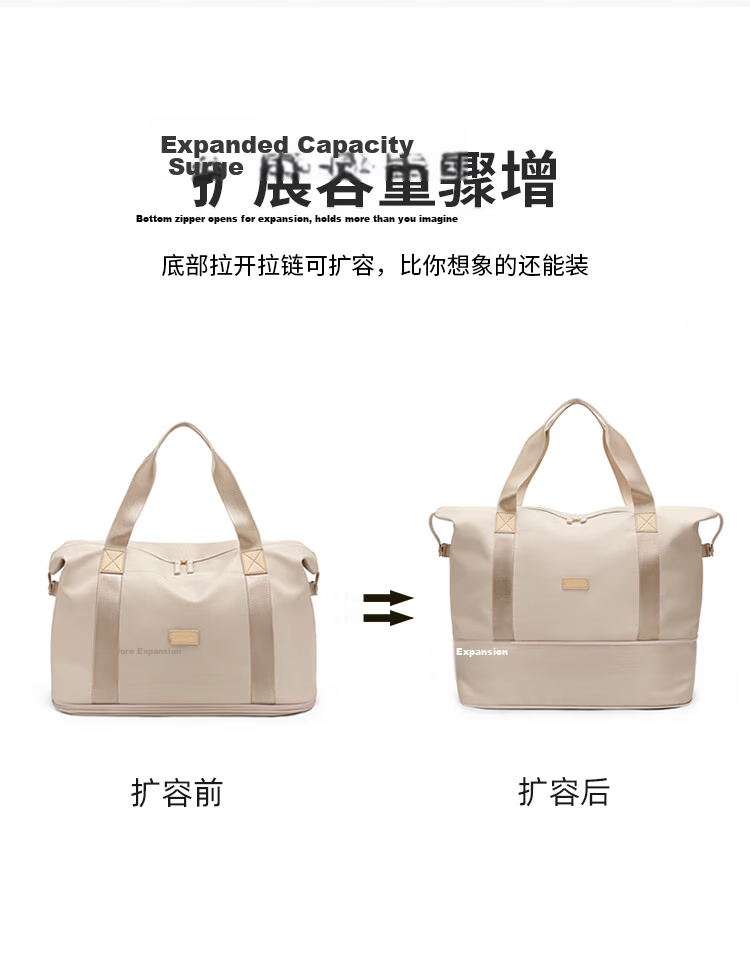 POLO Expandable Travel Bag for Women Travel Storage Bag Gym Bag Short Trip Business Handbag Birthday Gift for Girlfriend 10