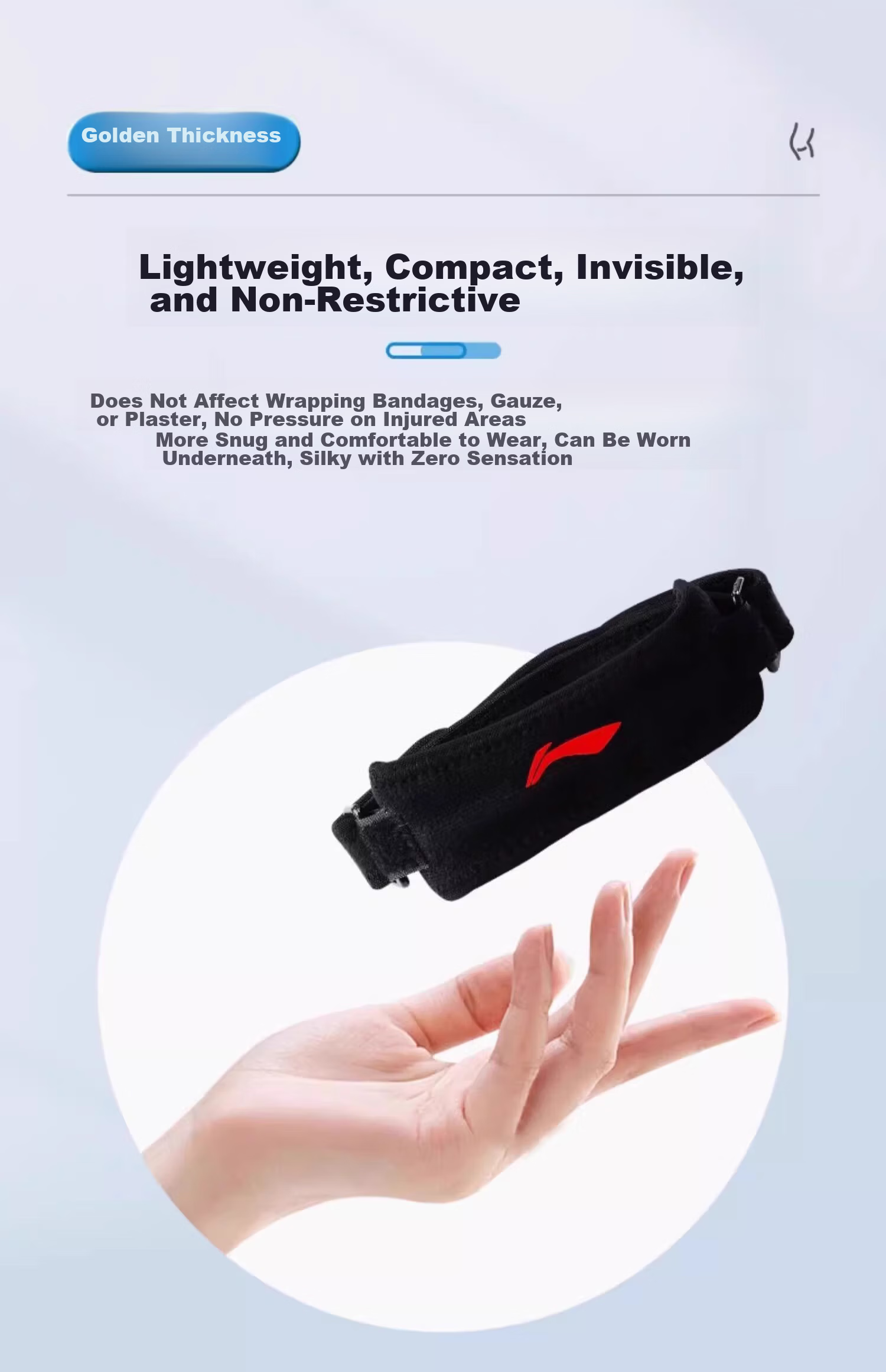 Li-Ning Patellar Strap, Sports Running Specific Patella Band, Knee Brace, Patella Protection Strap, Knee Support Belt for Men And Wome 19
